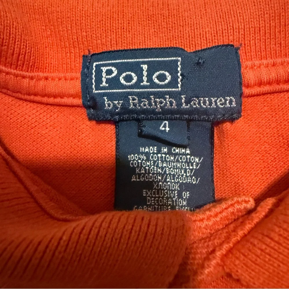 Kids Ralph Lauren Orange Polo Shirt